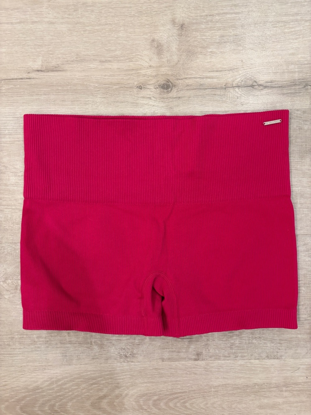 Savage X Fenty Ribbed Hot Pink High-Waist Bike Shorts
